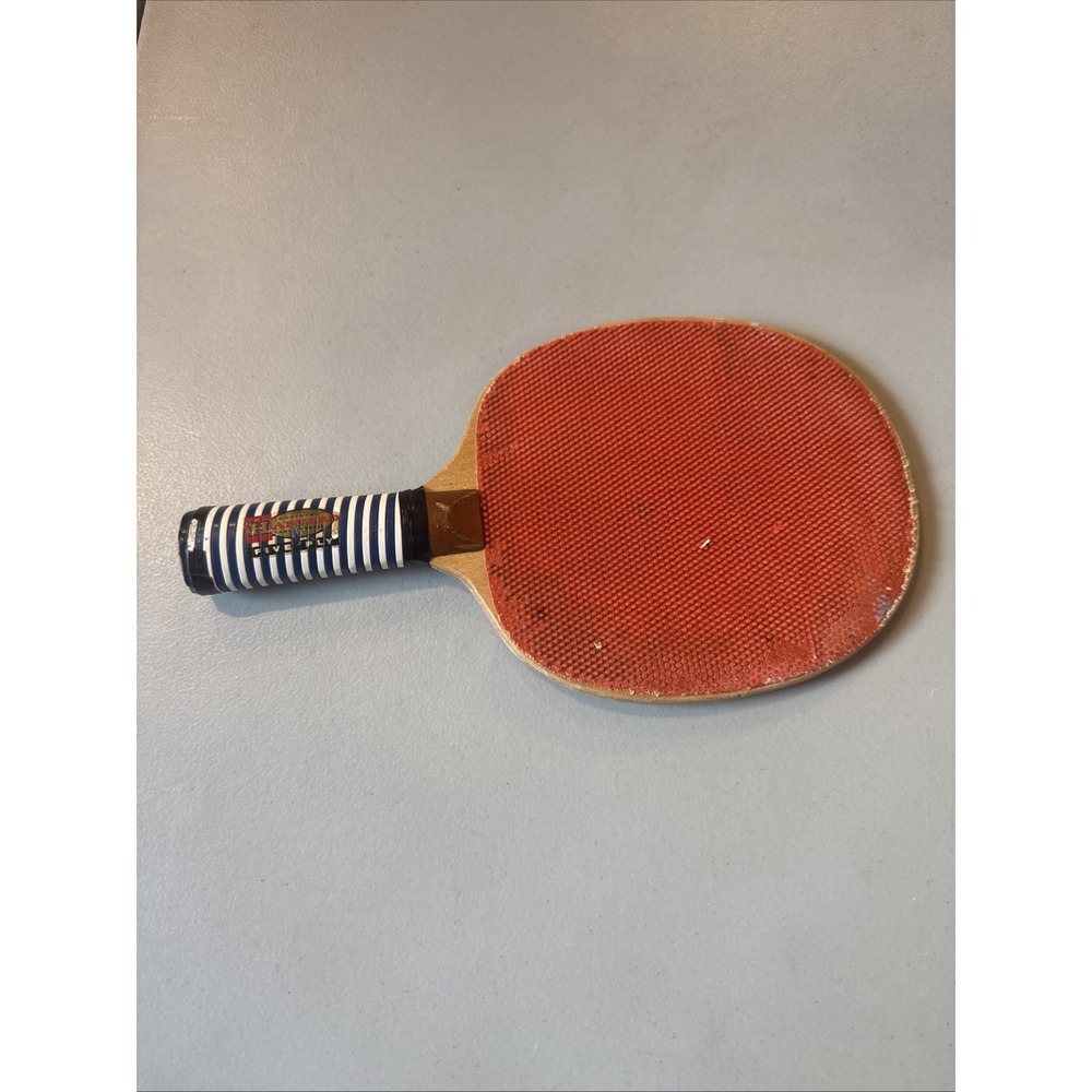 Vintage Harvard 3-ply Orange Table Tennis Ping Pong Paddle - Nice